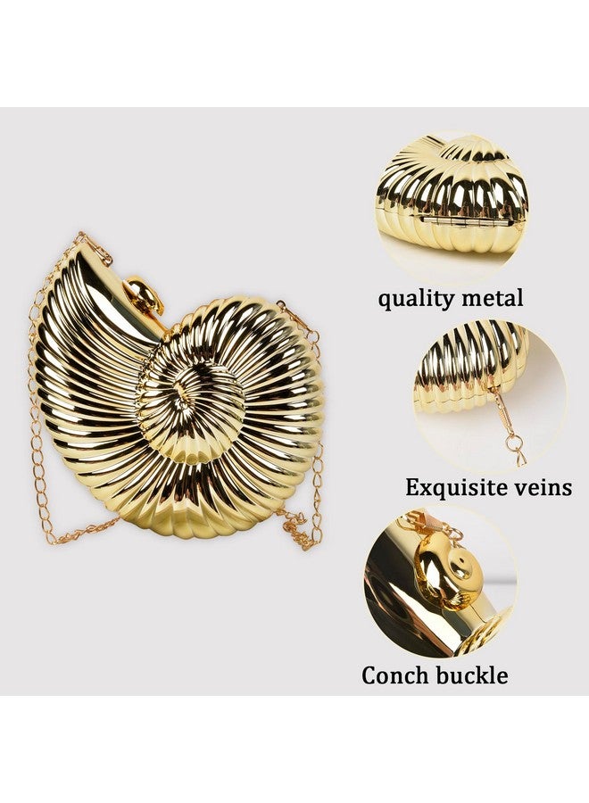 QZUnique Shell Shoulder Handbag Novelty Chain Strap Purse Acrylic Fashion Crossbody Evening Bag Clutch For Women Girl - Image 3