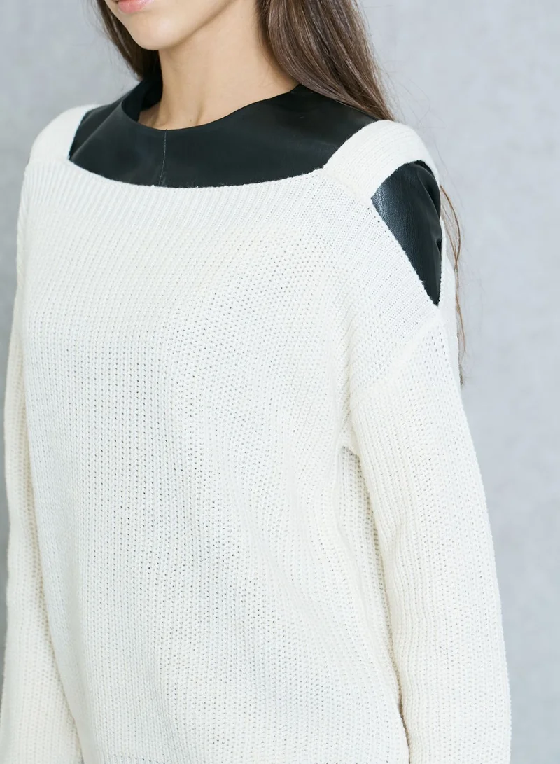 DOROTHY PERKINS Cold Shoulder Ribbed Sweater