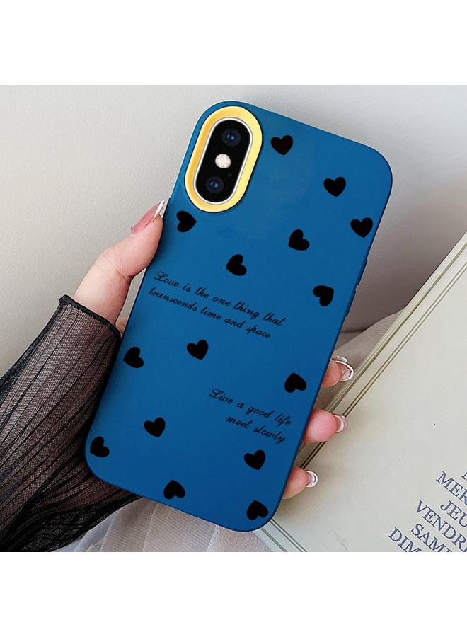 S-TOP Case For iPhone XS Max Love Hearts PC Hybrid TPU Phone Case - Image 1