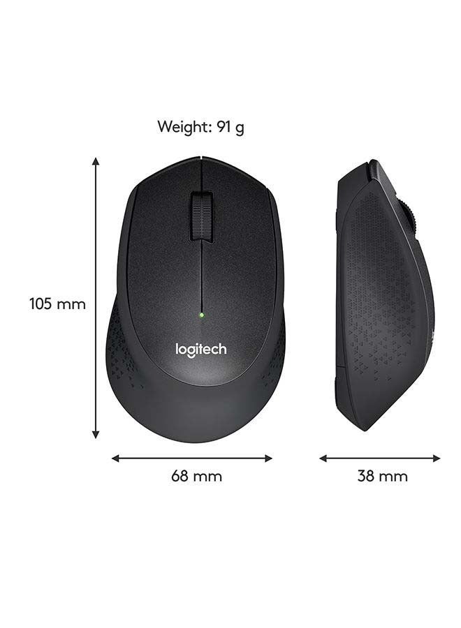 2000.0 mAh M330 Silent Wireless Mouse Black - Image 2