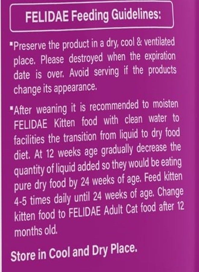 FELIDAE Kitten Food 3KG | 0-12 Months | Real Ocean Fish & Milk with Other Natural Ingredients | Pack of 1 - Image 3