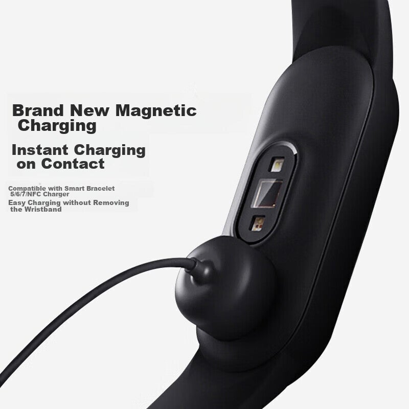 KOVOL Charging Cable Compatible with Xiaomi Smart Band 7/7NFC/6/6NFC/5/5NFC Fitness Tracker, Magnetic Charging Dock [Upgraded Chip | High-Quality Cable] - Image 3