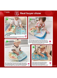 Generic Quiet Tear-off Book For Babies Can Chew Baby Educational Early Education Cloth Book Toy 8 Hand-tearable Book 6 Can Not Tear 0 To 1 Years Old-Color:[complete Set Of Cognition] + Bee Whack-a-mole  - Image 2