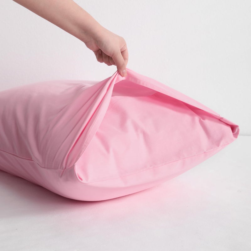 NTBAY Standard Cotton Pillowcases - Envelope Closure 20x26 Pillowcases Set of 2  Breathable and Soft Bed Pillow Cases  Pink - Image 5