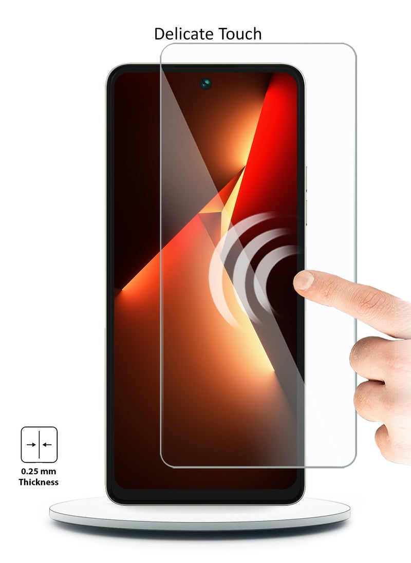Wtech - Tecno Pova 5 4G 2023 / Tecno Pova 5 Pro 5G 2023 9H 2.5D Tempered Glass Screen Protector (MSG9CN) - Clear - Image 1