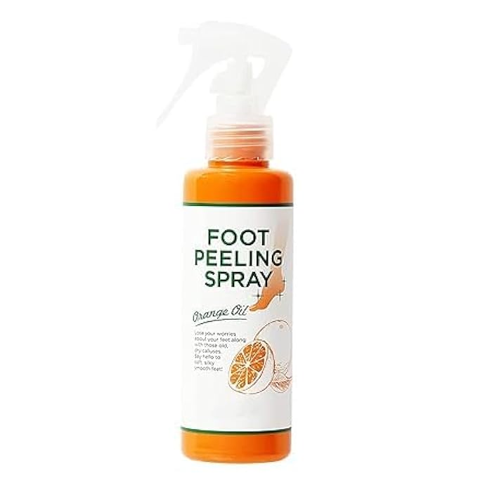 Smile with Silk Feet! get rid of dry, cracked feet with instant foot exfoliation spray.Effective Korean Exfoliator Removes Dead Skin and Gives You Softness Four Generic - Image 1