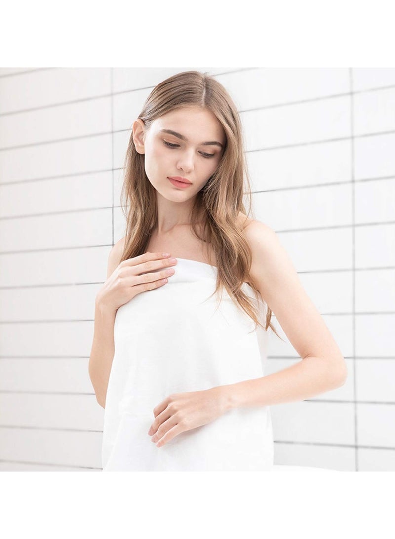 SOLARAE 6 Pack Disposable Bath Towels, Soft White Bath Wipes, Thick Portable Bath Cloths for Travel, Hotels, Business Trips, and Hiking - Large 55" x 28" Body Towels for Showers. - Image 5