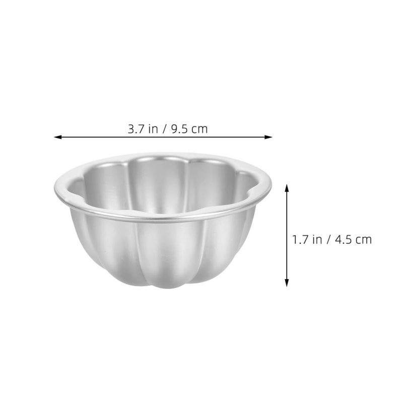 8 Pcs Flower Shaped Aluminum Alloy Cake Molds Reusable Non Stick Baking Pans For Tarts Cupcakes Desserts - Image 3