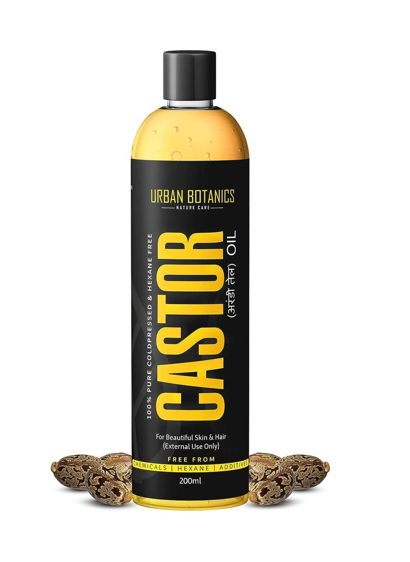 Cold Pressed Castor Oil for Hair Growth Skin Care Moisturising Dry Skin Nails Eyelash Virgin Grade 200ml - pzsku/Z296CABA67E1E9A33A77DZ/45/_/1702027246/c930b66d-268d-4bd7-9ddb-314cb0d19d80