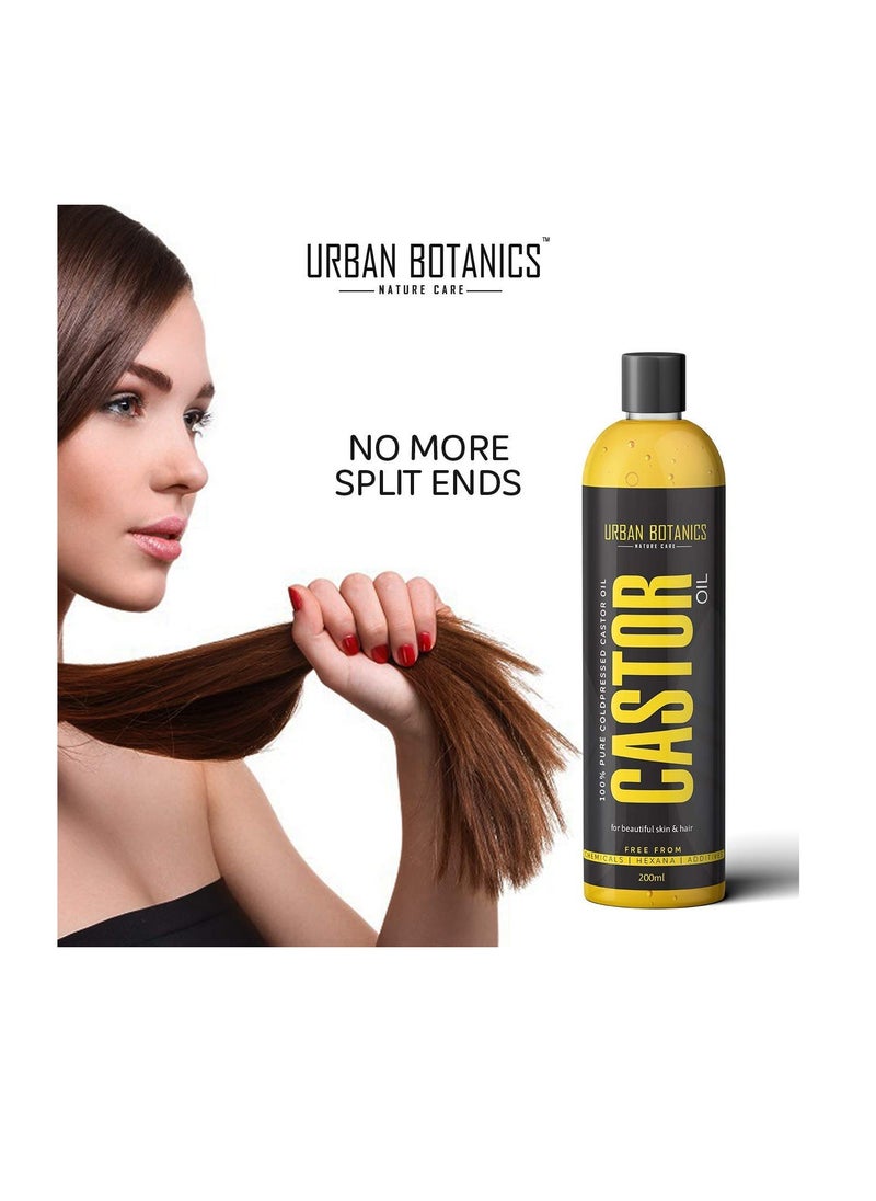 Cold Pressed Castor Oil for Hair Growth Skin Care Moisturising Dry Skin Nails Eyelash Virgin Grade 200ml - pzsku/Z296CABA67E1E9A33A77DZ/45/_/1702027337/740469ba-3fd8-4ceb-accc-626dde009ca4