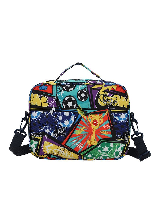 CUBS حقيبة غداء مطبوعة مقاومة للماء مع حزام كتف قابل للإزالة لحمل وجباتك المفضلة إلى المدرسة أو العمل أو أثناء السفر - Image 2