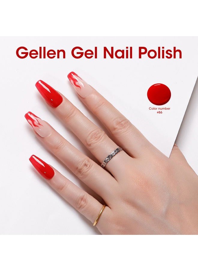 GELLEN 18ml Bright Red Gel Nail Polish Professional Manicure Colors DIY Beauty Salon Valentine's Day Gifts For Her - Image 5