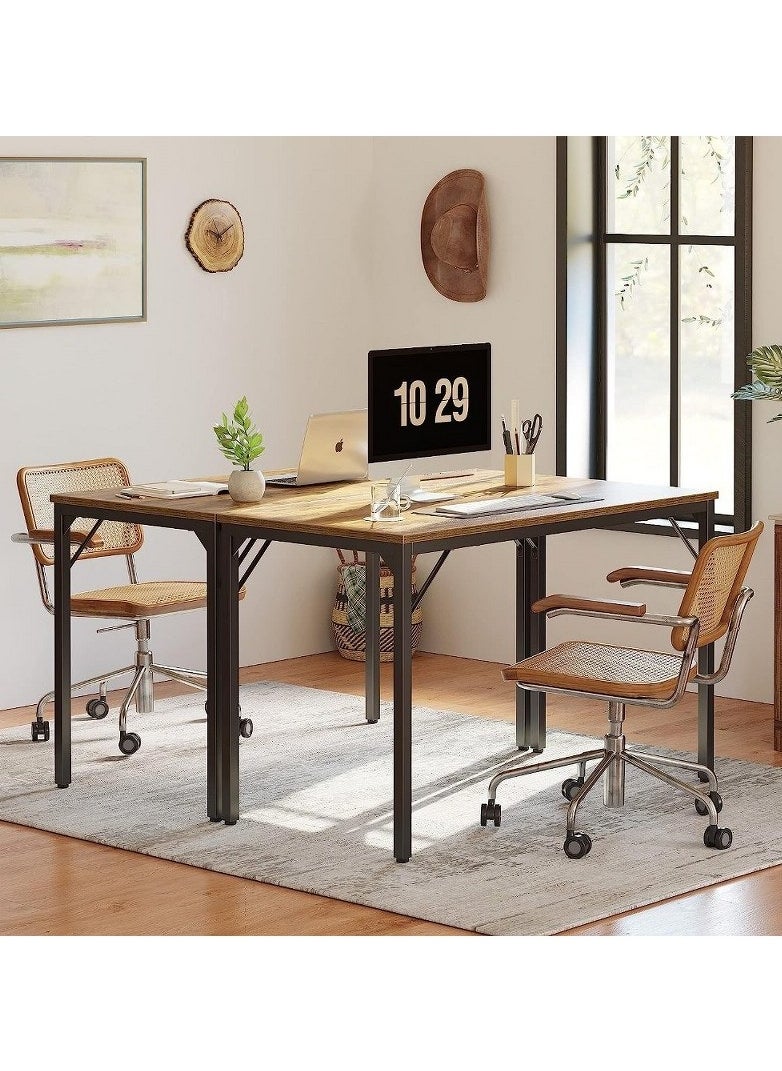 Home Gallery - Computer Desk, Simple Style for Space-Saving Brown - Image 1