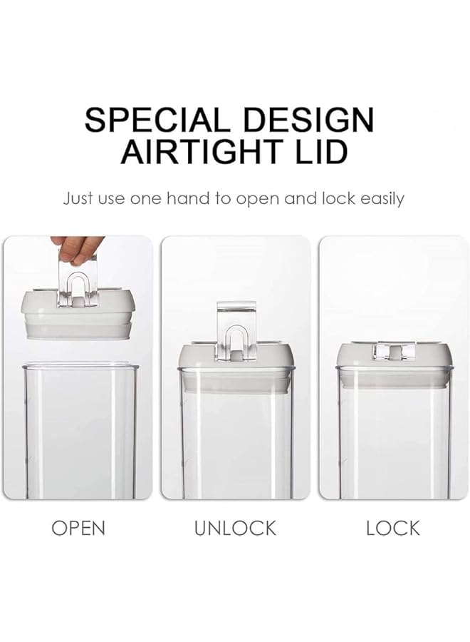 هوم كونسيبت حاوية تخزين طعام محكمة الغلق سعة 0.8 لتر، شفافة/بيضاء - Image 3