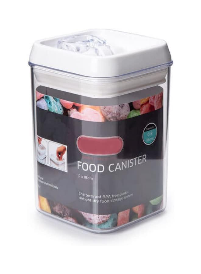 هوم كونسيبت حاوية تخزين طعام محكمة الغلق سعة 0.8 لتر، شفافة/بيضاء - Image 4