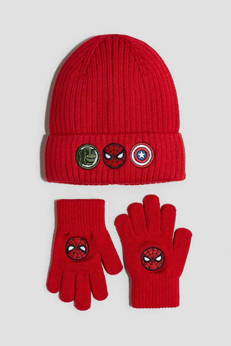 H&M 2-piece beanie and gloves set