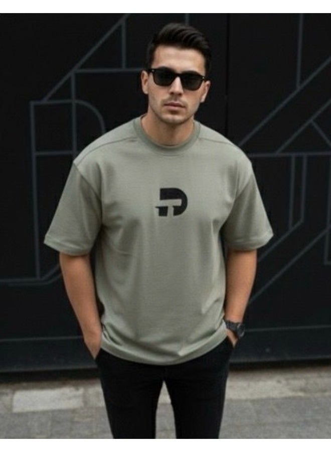 Dayton Drop Shoulder Half Sleeves Cotton Oversized T-Shirt - Image 4