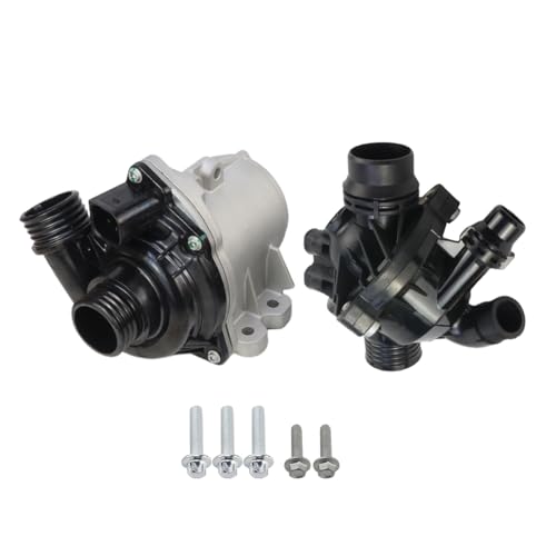 MUNIK 11517632426 Electric Engine Water Pump & Thermostat for BMW 1 3 5 6 7 X3 X4 X5 X6 Z4 Series 335i 535i 640i xDrive 740Li xDrive35i M40i xDrive40is/35is Replace# 11517588885 11537601158 0711990540 - Image 1