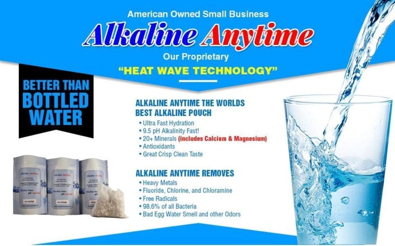 Alkaline Anytime كيس فلتر مياه قلوية من Alkaline Anytime - درجة حموضة 9.5 - ترشيح مياه محمول - سعة كبيرة جدًا - 105 جالون - للإبريق، زجاجة الماء، جرة الماء، حاوية الماء، إبريق فلتر الماء (1) - Image 4