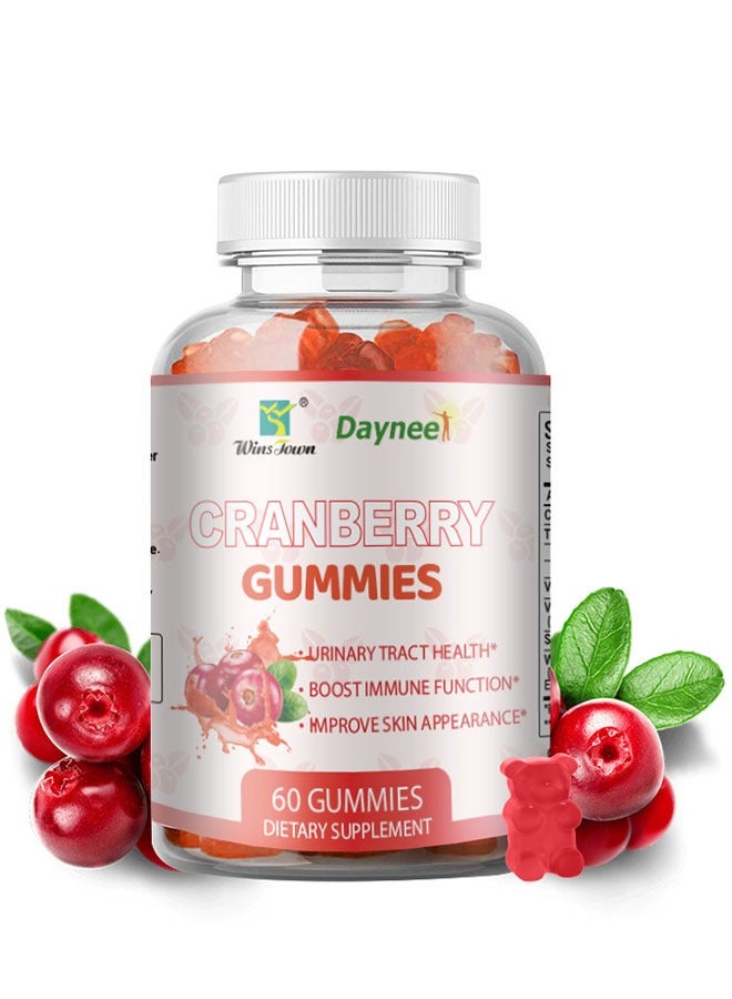 Daynee Cranberry Gummies 1000mg 60 Gummies, Boost Immune Function, Improve Skin Appearance, Support Detox Health, Dietary Supplement - Image 1
