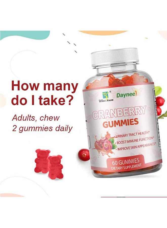 Daynee Cranberry Gummies 1000mg 60 Gummies, Boost Immune Function, Improve Skin Appearance, Support Detox Health, Dietary Supplement - Image 5