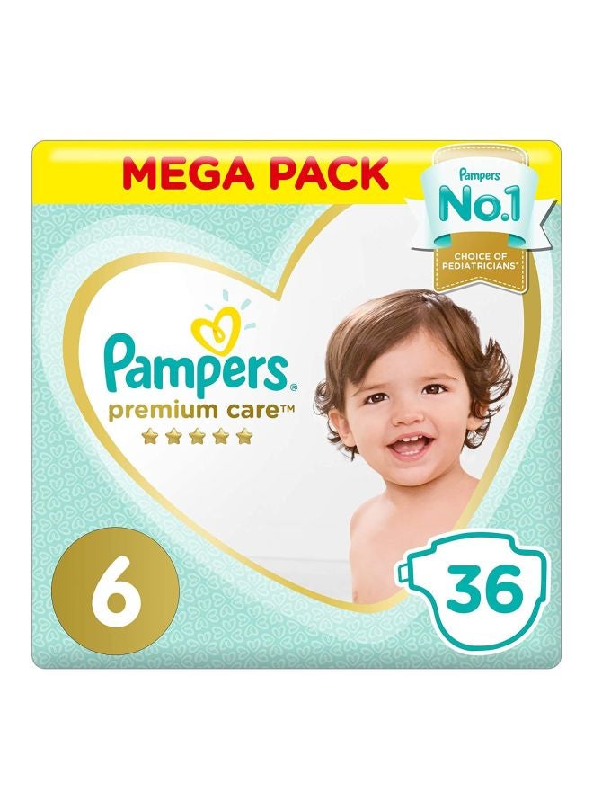 Pampers Premium Care Diapers, Size 6, 13+ kg, Jumbo Pack, 30 Count - Image 1