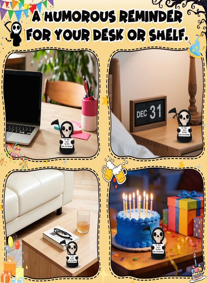 Frabaca Unique 30th Happy Birthday Gifts for Women Men - Funny 30 Year Old Birthday Decorations Present for Her, Him, Best Friend with Witty Milestone Card- Crochet Keepsake Desk Decor - Image 3