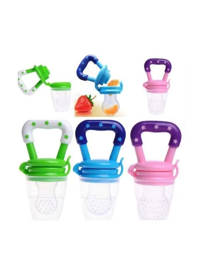 ORiTi مصاصة ORiTi Soft Chewable Silicone Fresh Food Teething Feeding Pacifier - زرقاء - Image 2