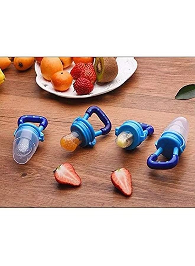 ORiTi مصاصة ORiTi Soft Chewable Silicone Fresh Food Teething Feeding Pacifier - زرقاء - Image 5