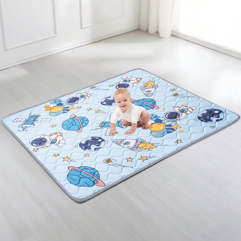 IBVIVIC Baby Play Mat 71 x 59 Soft Baby Floor Mat Thicker Foam Play Mat for BabiesToddlers Foldable Baby Playpen Mat Crawling MatSpace Design - Image 1