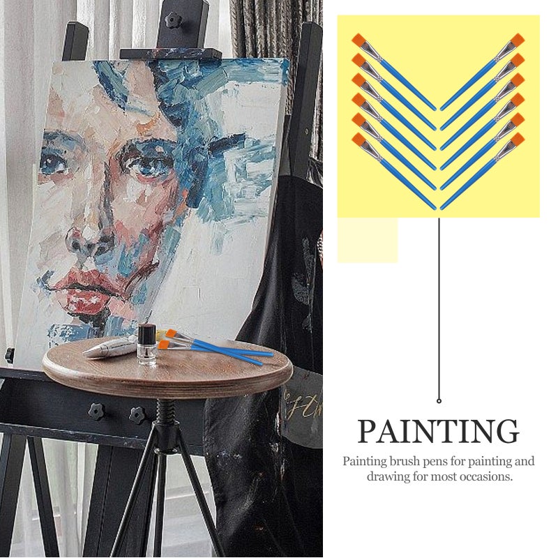 12Pcs Paint Brush for Art Student Oil Painting Supplies Paintbrushes Art Student Accessories - Image 5