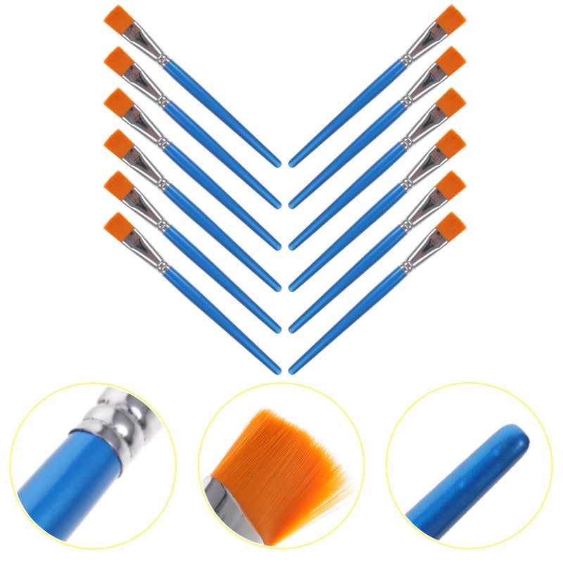12Pcs Paint Brush for Art Student Oil Painting Supplies Paintbrushes Art Student Accessories - Image 1