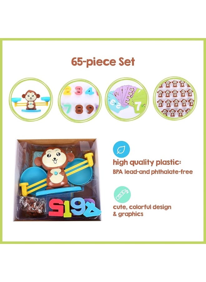 CoolToys CoolToys Monkey Balance Cool Math Game for Girls & Boys | Fun, Educational Children's Gift & Kids Toy STEM Learning Ages 3+ (64-Piece Set)  - Image 1
