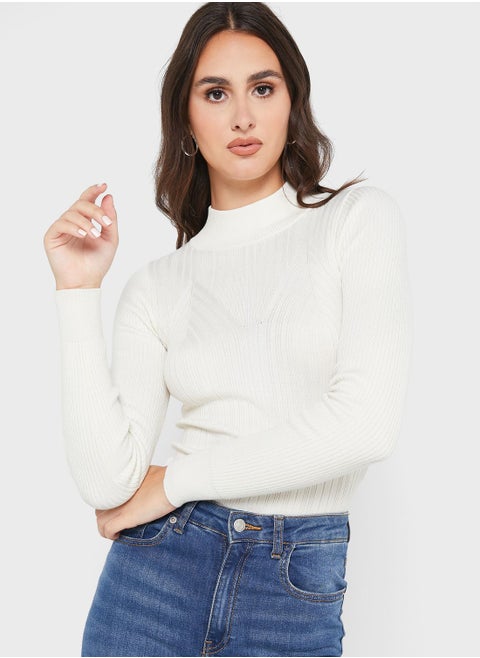 High Neck Knitted Sweater