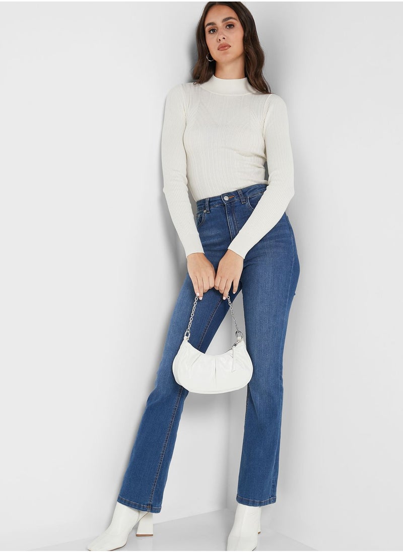 VERO MODA - High Neck Knitted Sweater - Image 1