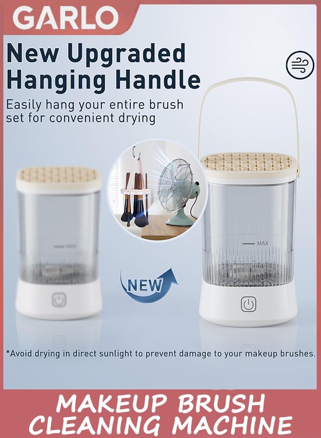 جارلو آلة نظافة فرشاة المكياج الكهربائية,3-في-1 USB التلقائي مكياج فرشات نظافة,غسيل سريع في ثوان أجهزة تنظيف فرشات التجميل,مكياج فرشاة نظافة مجموعة للتنظيف والتجفيف - Image 2