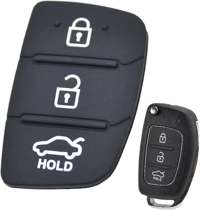 QASULER Replacement Rubber Car Key Fob Shell - Image 1