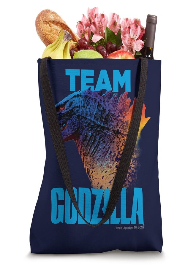 Monsterverse Godzilla vs Kong Neon Tote Bag - White, 16" x 16", Unisex-Adult, 13+ - Image 4
