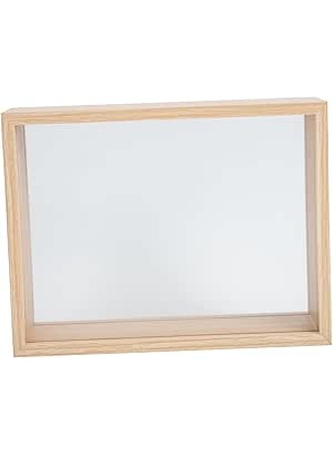 Dried Flower Specimen Frame Wooden Shadow Box Display For Home Decor - Image 1