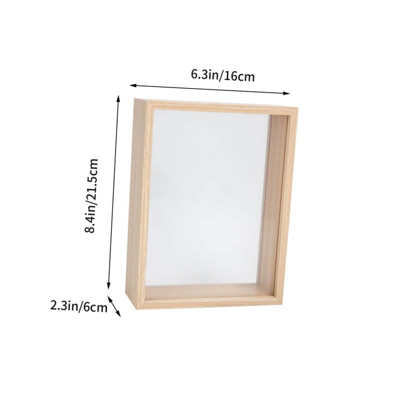Dried Flower Specimen Frame Wooden Shadow Box Display For Home Decor - Image 3
