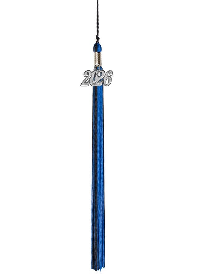 Class Act Graduation Graduation Tassel - Silver Charm - 2 Color, 2026, Blue/White - Image 3
