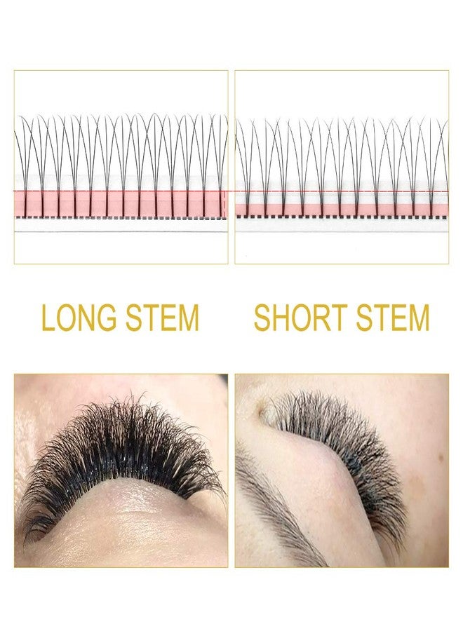 PRO LASHBEAUTY Premade Fans Eyelash Extensions 3D-D-0.10-14 Long Stem Premade Fans Premade Volume Eyelash Extensions C D Curl Volume Lash Extensions .07 .10 (3D-D-0.10,14 mm) - Image 5