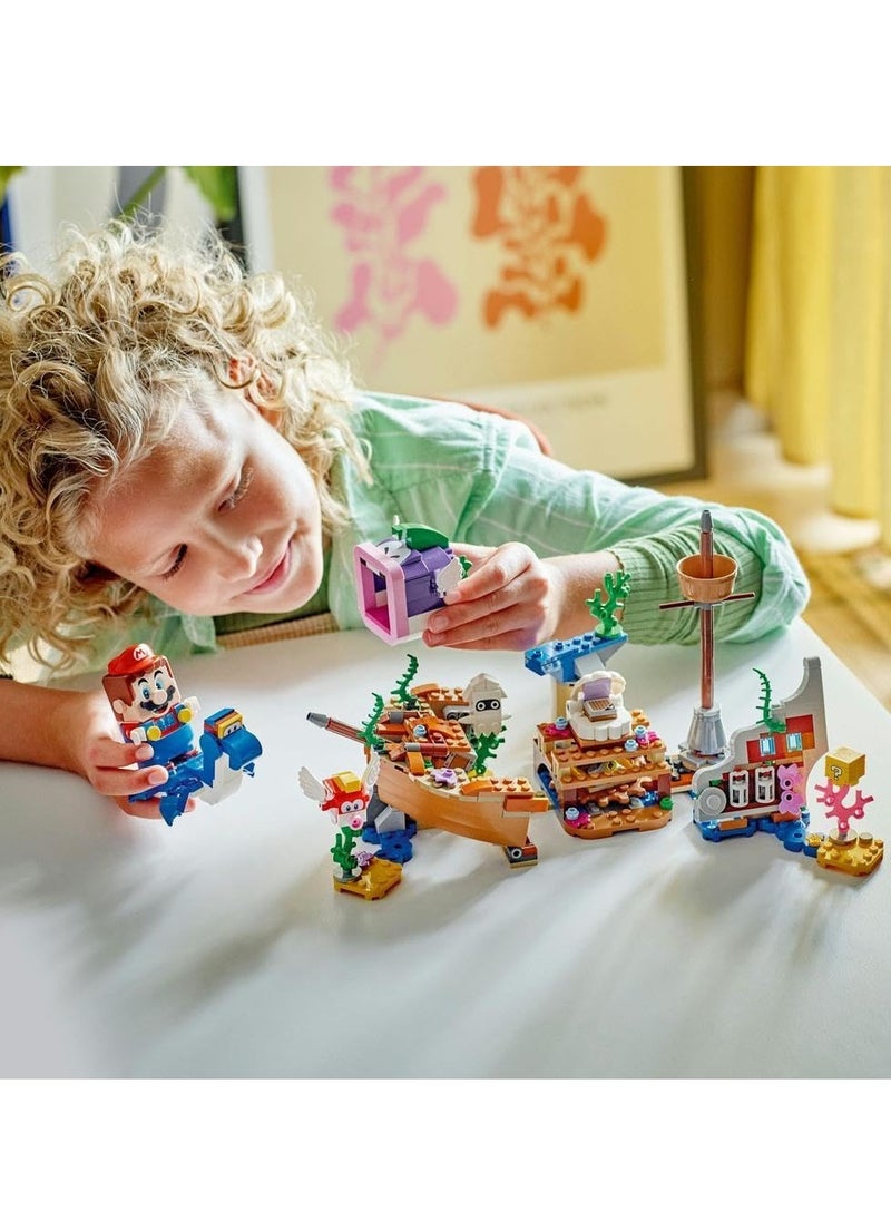 LEGO LEGO Super Mario Dorrie's Sunken Shipwreck Adventure 71432 Building Blocks Toy Set (500 Pieces)  - Image 2