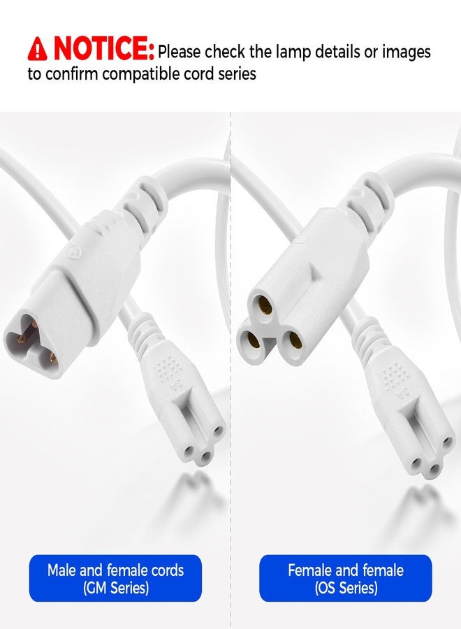 Barrina GM72, Only for Barrina's Products with GM Series Cords, T5 T8 Male and Female Extension Cable, 6FT, UL Certified, Not Suitable to Barrina T5 Series Grow Lights, 4 Packs - Image 4