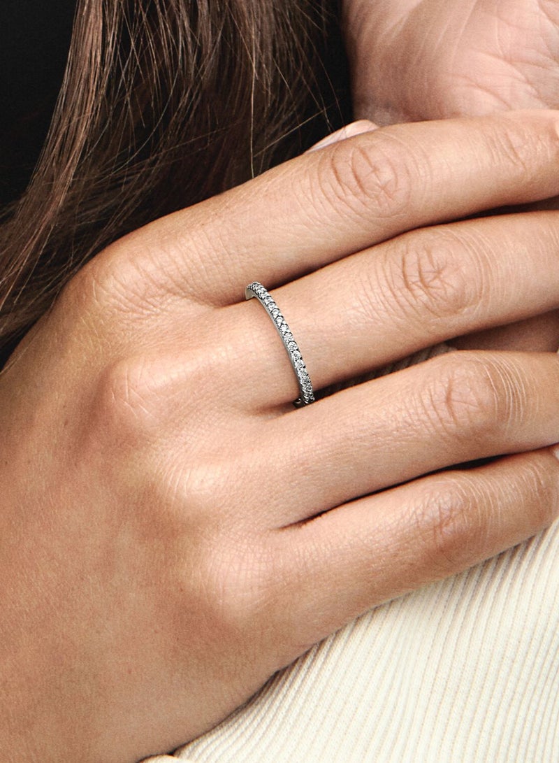 تشوميل خاتم تشوميل فضي لامع على الطراز الكوري - Image 1