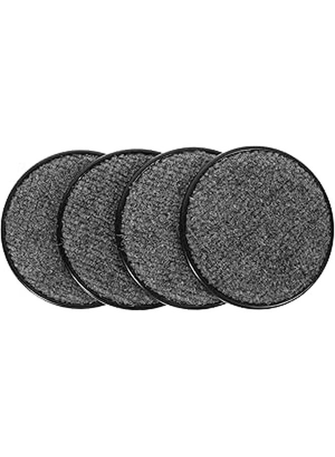 100mm Round Anti Skid Furniture Coasters Floor Protectors For Hardwood And Carpet 4pcs Set - Image 1