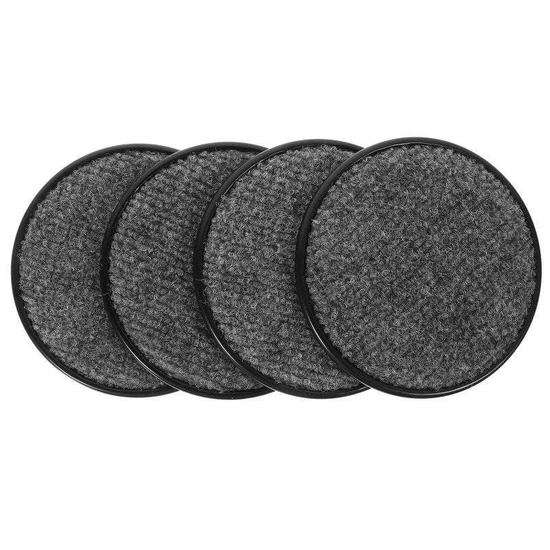 100mm Round Anti Skid Furniture Coasters Floor Protectors For Hardwood And Carpet 4pcs Set - Image 2