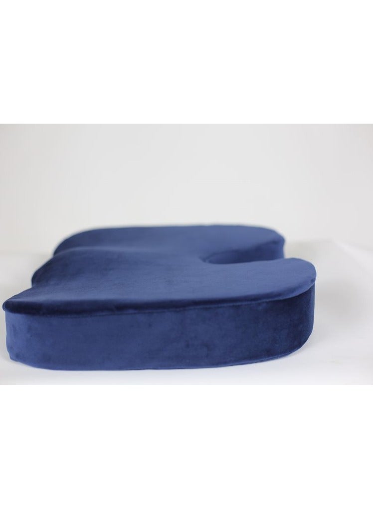 Max Comfort Fistulas and Lower Back Pain Medical Seat Cushion Disk and Cartilage Glide Medical Seat Cushion, USA High Quality Foam, Blue  - Image 2