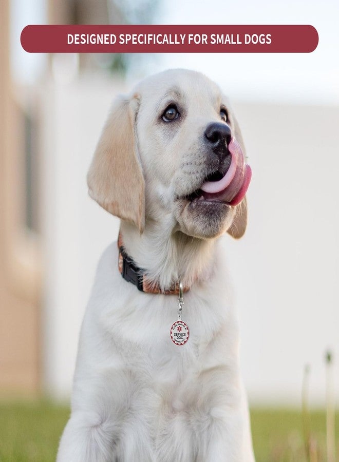 PEHADU Service Dog TAG Industrial Puppy for Service Animals, Emotional Support Dogs & Therapy Dogs Entirely Surgical Stainless Steel Easily Attach to Collar, Harness-Two-Sided (Service Dog TAG) - Image 5