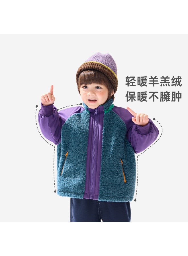 Baby Polar Fleece Fleece Jacket Boys' Winter Wear Children's Warm Padded Jacket Girls' Top - Image 5
